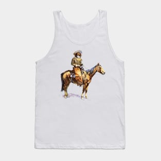 Arizona Cowboy by Frederic Remington Tank Top